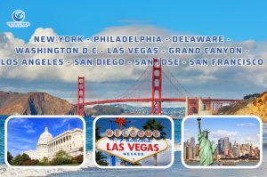 New York – Philadelphia – Delaware – Washington D.C – Las Vegas – Grand Canyon – Los Angeles – San Diego – San Jose – San Francisco 12 Ngày 11 Đêm