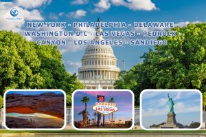 New York – Philadelphia – Delaware – Washington D.C – Las Vegas – Redrock – Canyon – Los Angeles – Sandiego 10 Ngày 9 Đêm